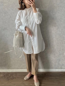 Ur S ユアーズ の コットンチュニックブラウス シャツ ブラウス Wear Ur S ユアーズ の コットンチュニックブラウス シャツ ブラウス Wear
