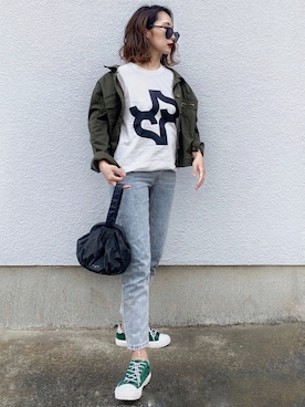 「JOSEPH（ジョセフ）のアイテム（バッグ）」を使った、𝓅𝑜𝒸𝑜さん（レディース・156cm）の春コーディネート