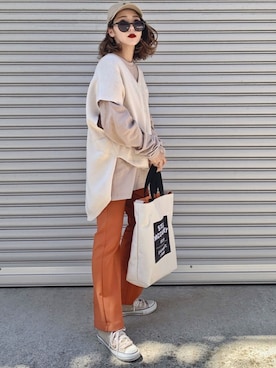 𝓅𝑜𝒸𝑜さん（レディース・156cm）の春コーディネート