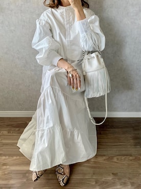 「Ayla（アイラ）のアイテム」を使った、𝓅𝑜𝒸𝑜さん（レディース・156cm）の春コーディネート