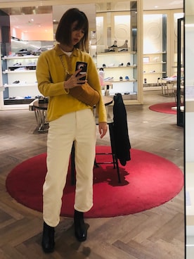 「MANU ATELIER（マニュ アトリエ）のアイテム」を使った、张小琼_熊熊さん（レディース・168cm）の秋コーディネート