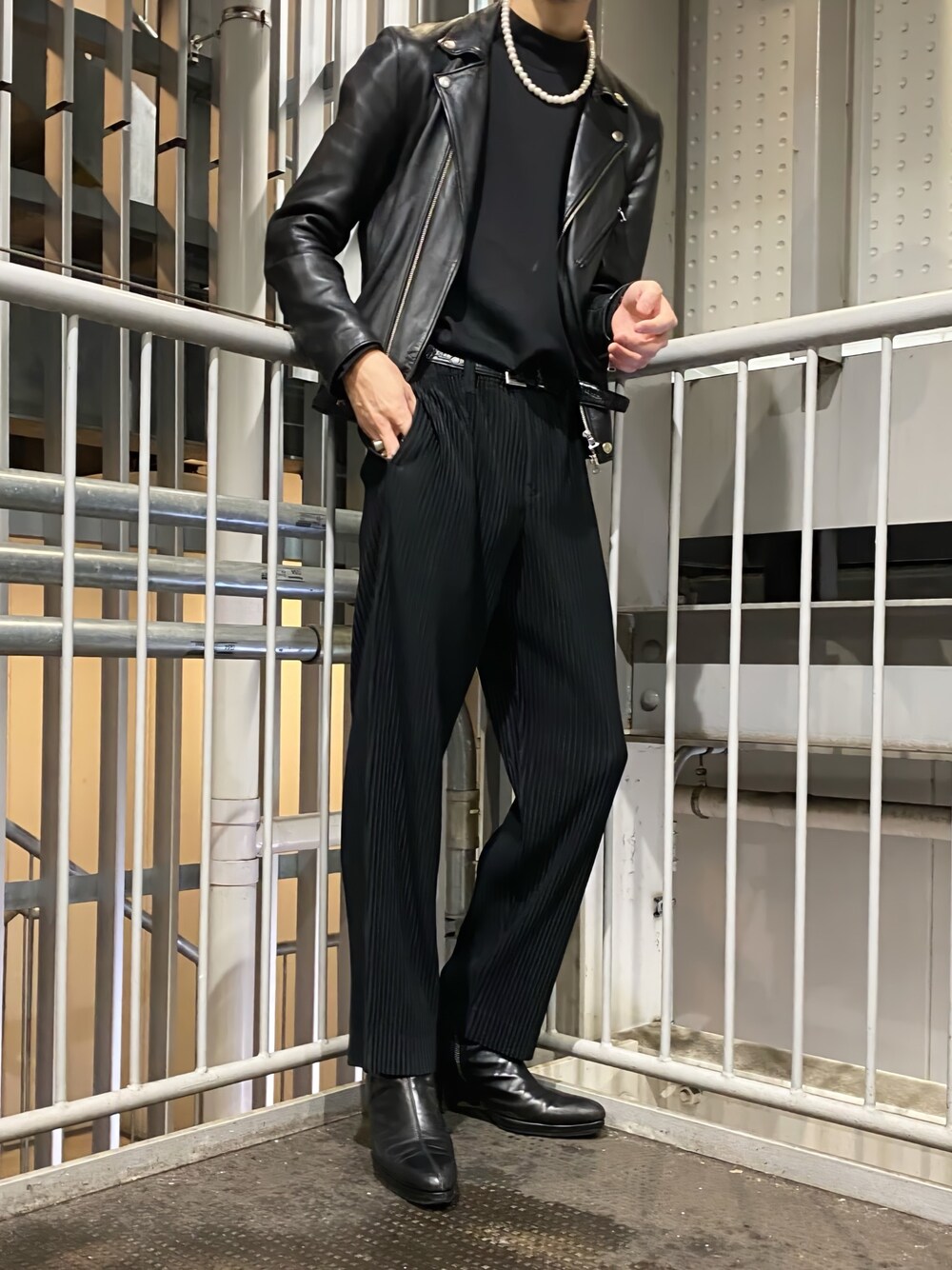 STUDIOUS（ステュディオス）の「STUDIOUS ソフトラムダブルライダース 