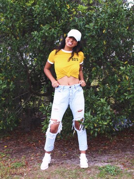 「LIDS（リッヅ）のアイテム」を使った、Camiさん（レディース・178cm）の春コーディネート