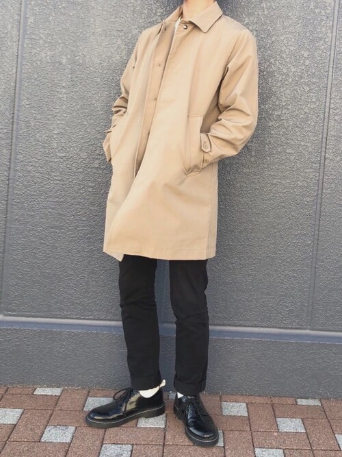 Ryoga Coenのステンカラーコートを使ったコーディネート Wear