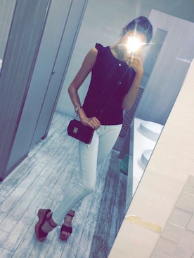 「Barbie（バービー）のアイテム（バッグ）」を使った、Tamaki☆さん（レディース・166cm）の冬コーディネート