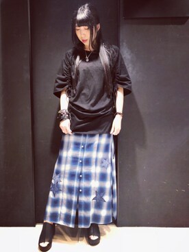 「stud.（スタッド）のアイテム（ワンピース/ドレス）」を使った、照井千尋さん（レディース・163cm）の春コーディネート