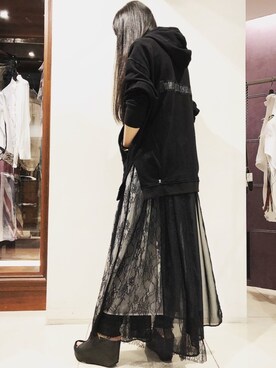 「PETER NON（ピーターノン）のアイテム」を使った、照井千尋さん（レディース・163cm）の夏コーディネート