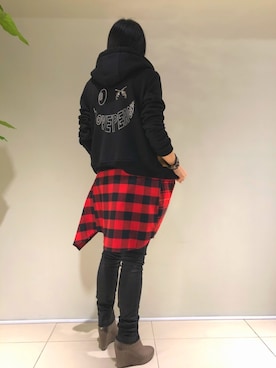 「stud.（スタッド）のアイテム（トップス）」を使った、照井千尋さん（レディース・163cm）の秋コーディネート