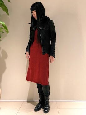 照井千尋さん(レディース・163cm)の秋コーディネート