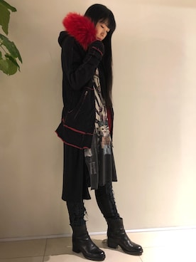 「L.G.B.（ルグランブルー）のアイテム（ブルゾン）」を使った、照井千尋さん（レディース・163cm）の秋コーディネート