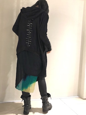 「KMRii（ケムリ）のアイテム（ワンピース/ドレス）」を使った、照井千尋さん（レディース・163cm）の春コーディネート