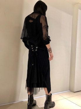 「AULA」｜「アイテム（ブルゾン）」を使った、照井千尋さん（レディース・163cm）の夏コーディネート