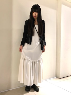 「backlash」｜「アイテム（ワンピース/ドレス）」を使った、照井千尋さん（レディース・163cm）の夏コーディネート