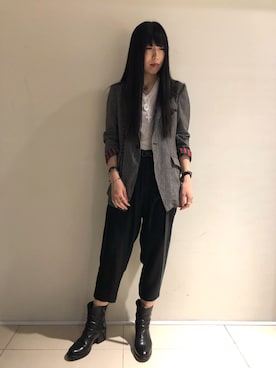 照井千尋さん(レディース・163cm)の夏コーディネート