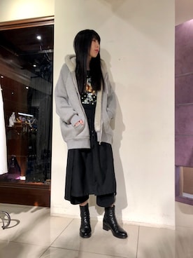 「stud.（スタッド）のアイテム（トップス）」を使った、照井千尋さん（レディース・163cm）の秋コーディネート