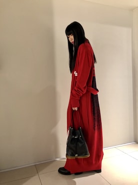 「PASCAL MARIE DESMARAIS（パスカルマリエデマレ）のアイテム（トップス）」を使った、照井千尋さん（レディース・163cm）の冬コーディネート
