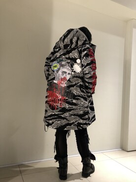 「PASCAL MARIE DESMARAIS（パスカルマリエデマレ）のアイテム（ジャケット/アウター）」を使った、照井千尋さん（レディース・163cm）の冬コーディネート