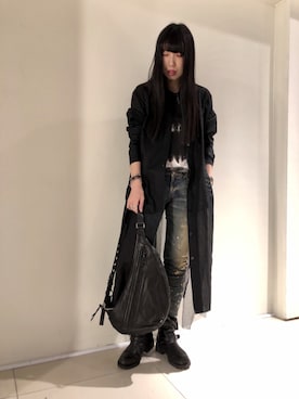 照井千尋さん（レディース・163cm）の冬コーディネート