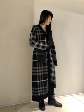 照井千尋さん（レディース・163cm）の冬コーディネート