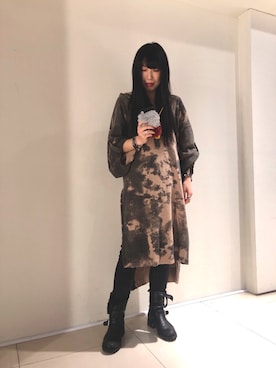 「AULA」｜「アイテム（PC・スマホグッズ/家電）」を使った、照井千尋さん（レディース・163cm）の冬コーディネート