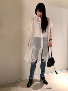 照井千尋さん(レディース・163cm)の冬コーディネート