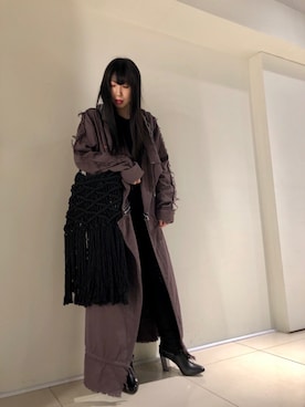 「PASCAL MARIE DESMARAIS（パスカルマリエデマレ）のアイテム（ジャケット/アウター）」を使った、照井千尋さん（レディース・163cm）の冬コーディネート