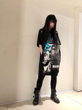 「KMRii」｜「アイテム（ワンピース/ドレス）」を使った、照井千尋さん（レディース・163cm）の冬コーディネート