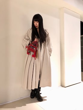 照井千尋さん（レディース・163cm）の春コーディネート