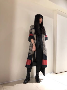 「ROYAL FLASH（ロイヤルフラッシュ）のアイテム（財布/小物）」を使った、照井千尋さん（レディース・163cm）の春コーディネート