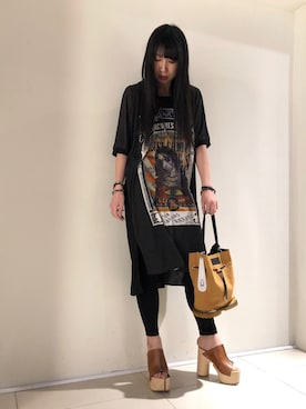 「KMRii」｜「アイテム（ワンピース/ドレス）」を使った、照井千尋さん（レディース・163cm）の春コーディネート