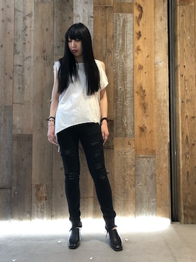 照井千尋さん(レディース・163cm)の春コーディネート