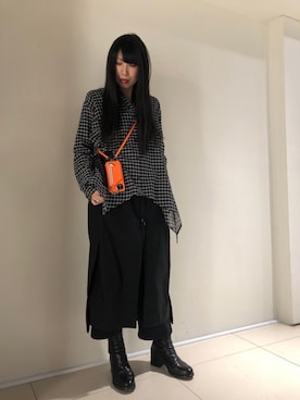 照井千尋さん（レディース・163cm）の春コーディネート