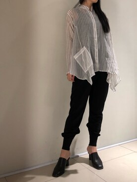 照井千尋さん（レディース・163cm）の春コーディネート