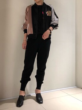 照井千尋さん（レディース・163cm）の春コーディネート