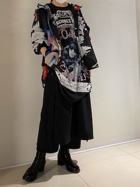 「CATORCE（カトルセ）のアイテム（パンツ）」を使った、照井千尋さん（レディース・163cm）の夏コーディネート