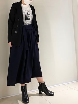 「PASCAL MARIE DESMARAIS（パスカルマリエデマレ）のアイテム（トップス）」を使った、照井千尋さん（レディース・163cm）の夏コーディネート