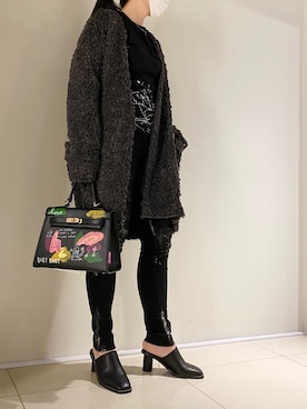 「KMRii（ケムリ）のアイテム（トップス）」を使った、照井千尋さん（レディース・163cm）の夏コーディネート
