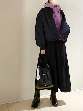 照井千尋さん(レディース・163cm)の秋コーディネート