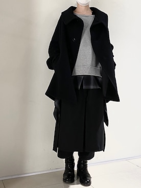 「Y's（ワイズ）のアイテム（ジャケット/アウター）」を使った、照井千尋さん（レディース・163cm）の秋コーディネート