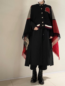 「CATORCE（カトルセ）のアイテム（パンツ）」を使った、照井千尋さん（レディース・163cm）の秋コーディネート