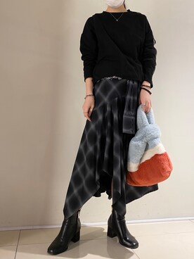 照井千尋さん（レディース・163cm）の秋コーディネート