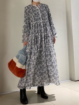 照井千尋さん（レディース・163cm）の冬コーディネート