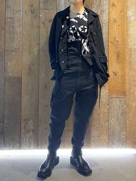 「KMRii」｜「アイテム（ジャケット/アウター）」を使った、照井千尋さん（レディース・163cm）の春コーディネート
