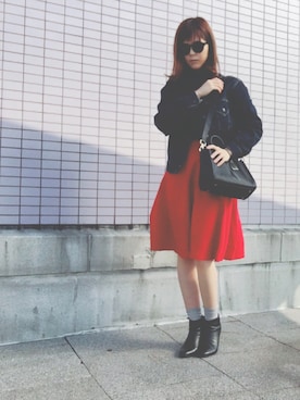 「H&M（エイチ・アンド・エム）のアイテム（サングラス）」を使った、runa lunaさん（レディース・164cm）の春コーディネート
