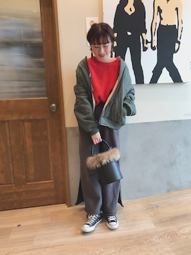 ささきともみさん（レディース・157cm）の冬コーディネート