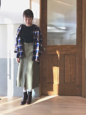 ささきともみさん（レディース・157cm）の冬コーディネート