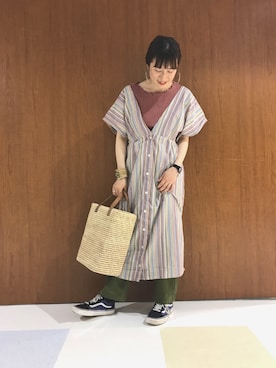 ささきともみさん（レディース・157cm）の春コーディネート