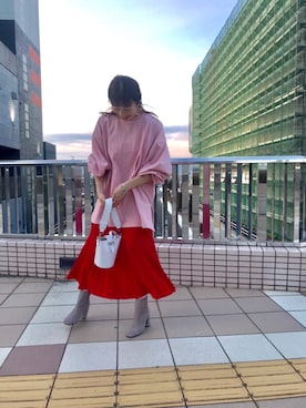 ささきともみさん（レディース・157cm）の冬コーディネート