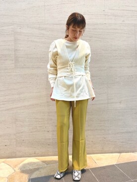 ささきともみさん（レディース・157cm）の春コーディネート