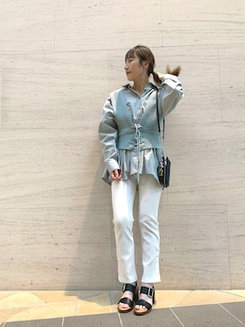 ささきともみさん（レディース・157cm）の春コーディネート